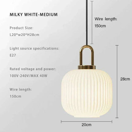 Elegant Japanese-Inspired LED Glass Pendant Lights for Modern Homes- Très Elite- Très Elite