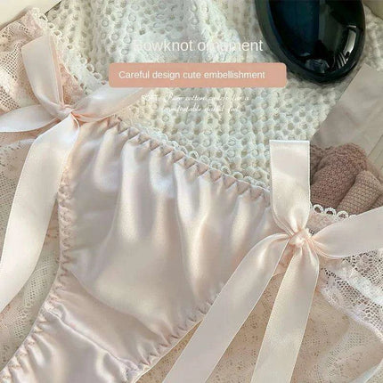 Elegant Japanese-Inspired Lace Mesh Briefs for Young Women - Très Elite