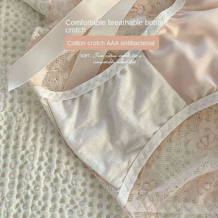 Elegant Japanese-Inspired Lace Mesh Briefs for Young Women - Très Elite