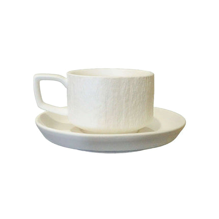 Elegant Japanese-Inspired Stone Grain Ceramic Coffee Mug for Home and Office Use - Très Elite