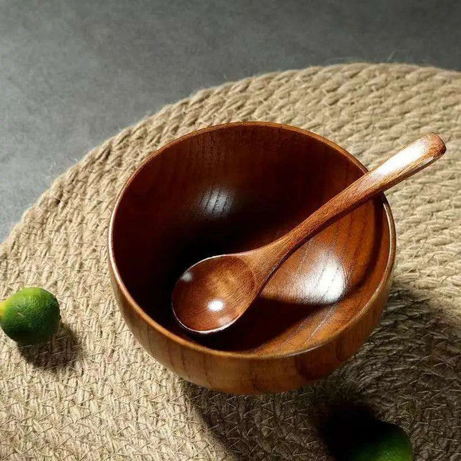 Elegant Japanese Jujube Wooden Bowls for Every Meal
