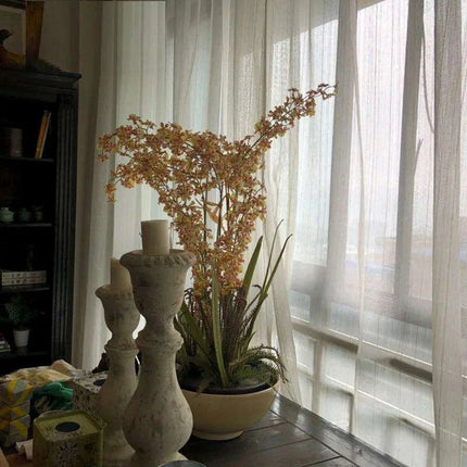 Elegant Japanese Linen Sheer Tulle Window Treatments - Premium Flax Gauze Drapes for Luxurious Interiors- Très Elite- Très Elite
