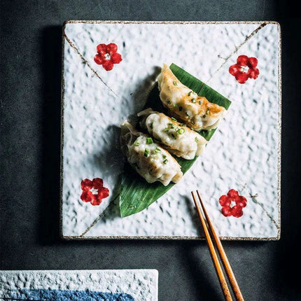 Elegant Japanese Square Platter for Stunning Culinary Presentations - Très Elite