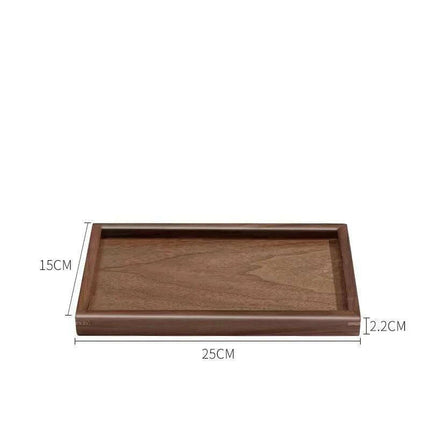 Elegant Japanese Walnut Round Serving Platter for Upscale Events..