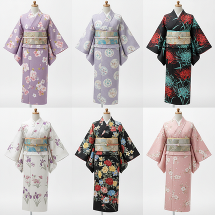 Elegant Japanese Women's Floral Kimono