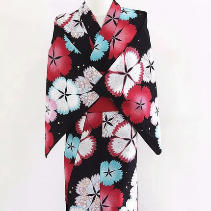 Elegant Japanese Women's Floral Kimono