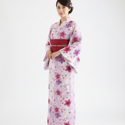 Elegant Japanese Women's Floral Kimono