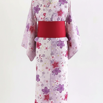 Elegant Japanese Women's Floral Kimono