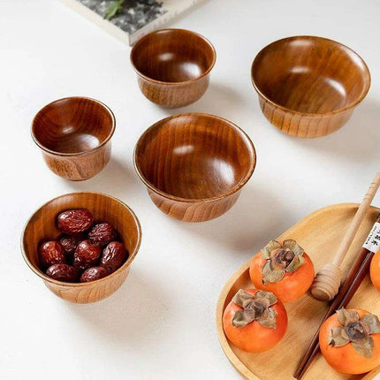 Elegant Japanese Wooden Bowls: Elevate Your Dining Experience with Nature's Beauty - Très Elite