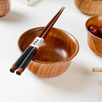 Elegant Japanese Wooden Bowls: Elevate Your Dining Experience with Nature's Beauty - Très Elite