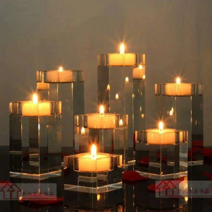 Elegant K9 Crystal Tealight Holders – Enhance Your Home Decor and Special Occasions.
