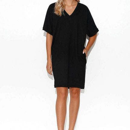 Elegant Kimono-Inspired Day Dress - Très Elite