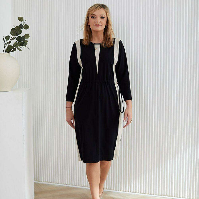 Elegant Kimono-Inspired Knit Daydress