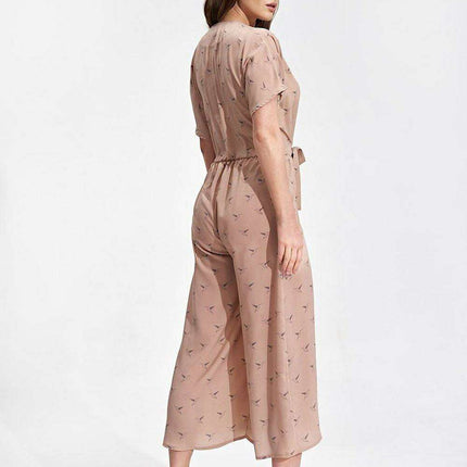 Elegant Kimono Sleeve Jumpsuit with Stylish Waist Detail - Très Elite