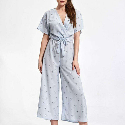 Elegant Kimono Sleeve Jumpsuit with Stylish Waist Detail