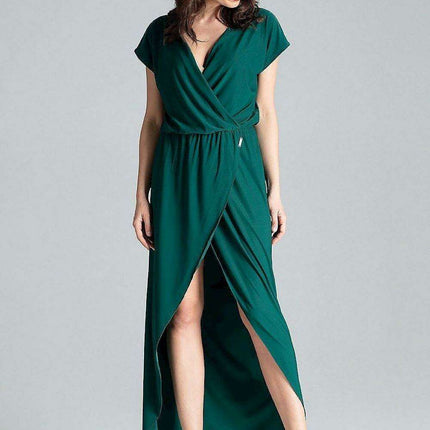 Elegant Kimono Sleeve Maxi Dress - Très Elite