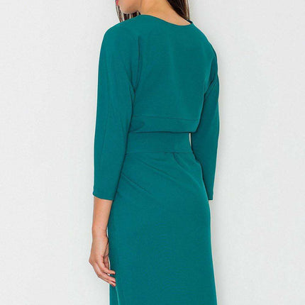 Elegant Kimono Sleeve Midi Dress by Figl - Style 77106 - Très Elite