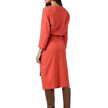 Elegant Kimono Style Midi Dress - Très Elite