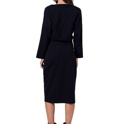 Elegant Kimono Style Midi Dress - Très Elite