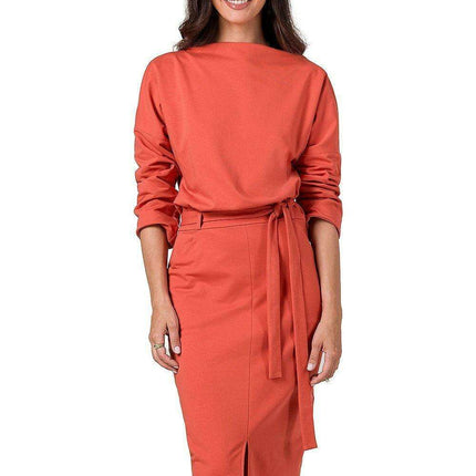 Elegant Kimono Style Midi Dress