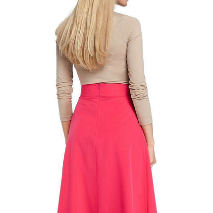 Elegant Knee-Length Skirt with Functional Side Pockets for Effortless Style - Très Elite