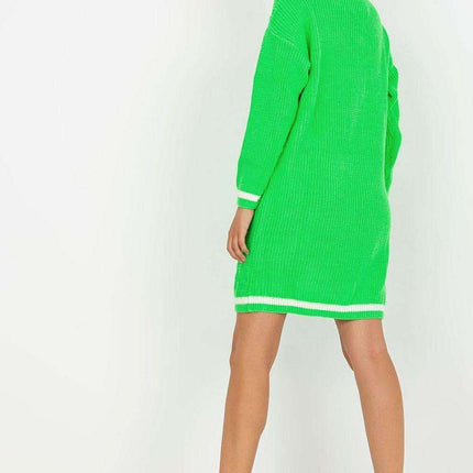 Elegant Knit Daydress With Heart Neckline For Women - Très Elite