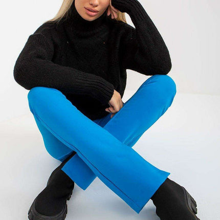 Elegant Knit Turtleneck Pullover Cozy Openwork Sweater - Très Elite