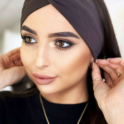 Elegant Knitted Cotton Headband With Stylish Knot For Winter - Très Elite