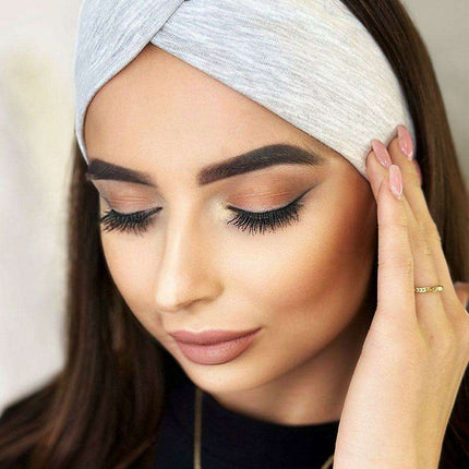 Elegant Knitted Cotton Headband With Stylish Knot For Winter- Très Elite- Très Elite