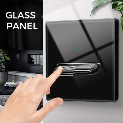 Elegant LED Crystal Glass Light Switch Panel - Versatile Multi-Gang Control System - Très Elite