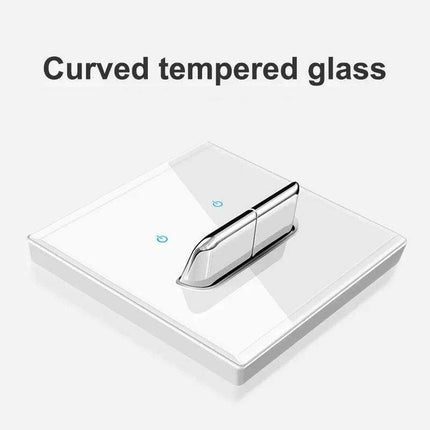 Elegant LED Crystal Glass Light Switch Panel - Versatile Multi-Gang Control System - Très Elite