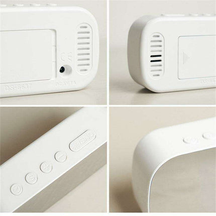 Elegant LED Digital Alarm Clock with Custom Brightness Options and Trendy Color Choices..