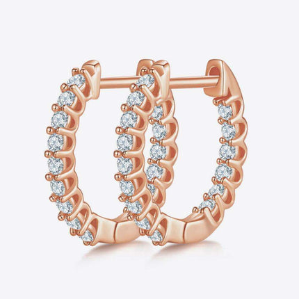 Elegant Lab-Diamond Sterling Silver Earrings with Premium Gift Presentation