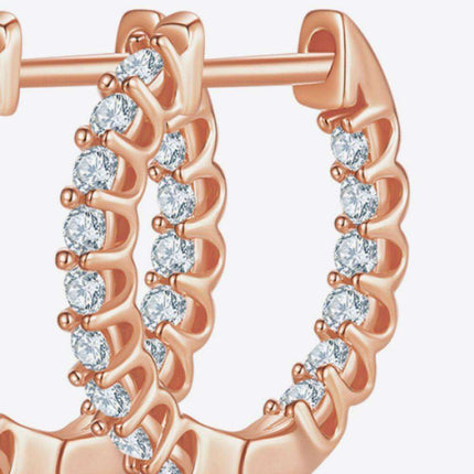 Elegant Lab-Diamond Sterling Silver Earrings with Premium Gift Presentation