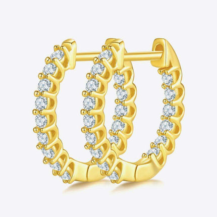 Elegant Lab-Diamond Sterling Silver Earrings with Premium Gift Presentation