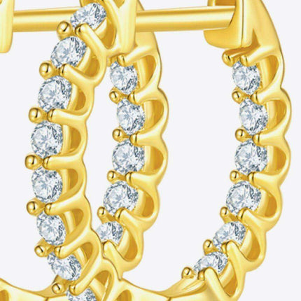 Elegant Lab-Diamond Sterling Silver Earrings with Premium Gift Presentation