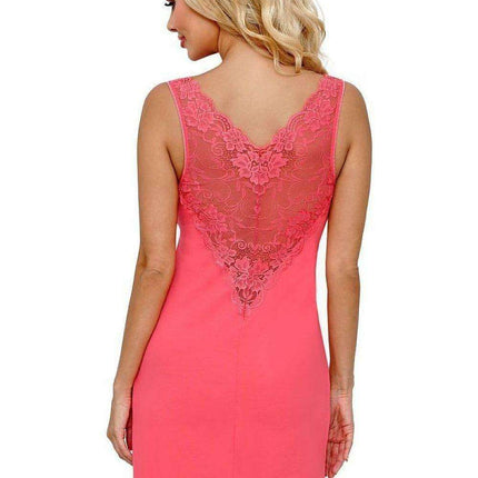 Elegant Lace Bardot Chemise Nightshirt with Intricate Openwork Design - Très Elite