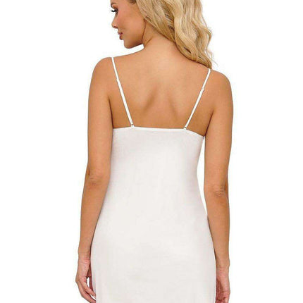 Elegant Lace Trimmed Nightshirt for Women - Très Elite