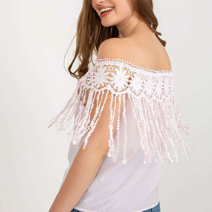 Elegant Lace-Trimmed Spanish Summer Top - Très Elite