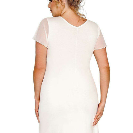 Elegant Lace and Ruffle Nightgown for Luxurious Sleepwear - Très Elite