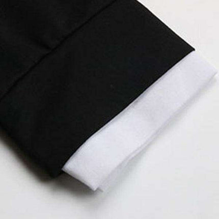 Elegant Lapel Detail Long-Sleeve Knit Sweater Dress for Women - Très Elite