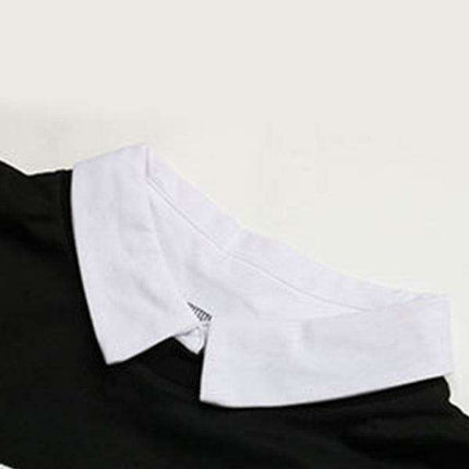 Elegant Lapel Detail Long-Sleeve Knit Sweater Dress for Women - Très Elite