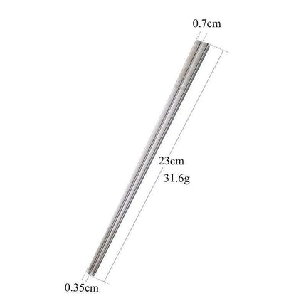 Elegant Laser Engraved Stainless Steel Chopsticks with Non-Slip Grip for Sushi and Noodle Lovers - Très Elite