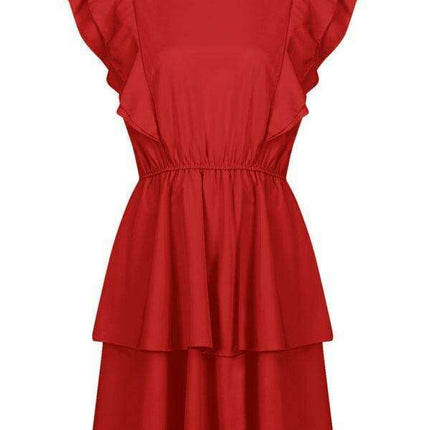 Elegant Layered Ruffle Summer Dress - Très Elite