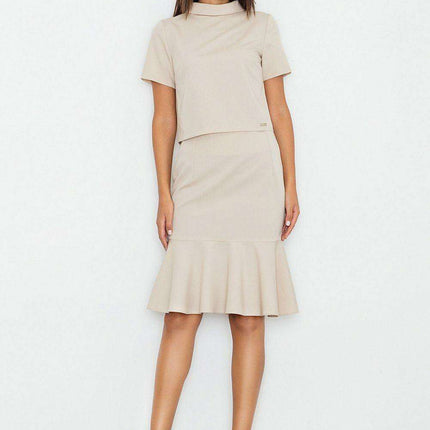 Elegant Layered Turtleneck Blouse with Hidden Zipper - Stylish Women's Fashion