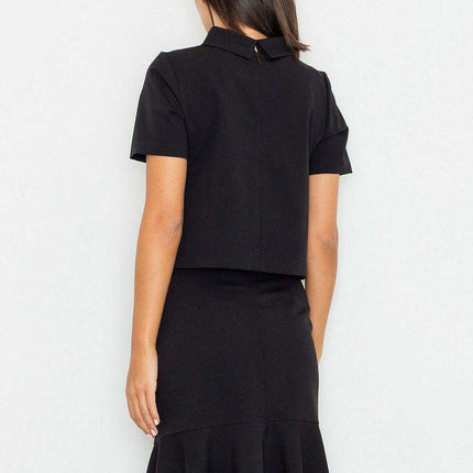 Elegant Layered Turtleneck Blouse with Zipper: Effortless Style - Très Elite