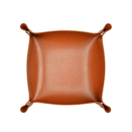 Elegant Leather Catchall Tray for Jewelry and Daily Essentials - Chic Storage Solution - Très Elite