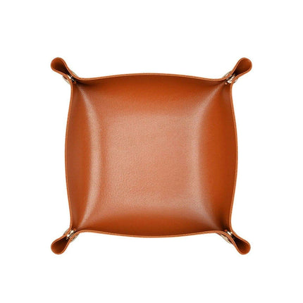Elegant Leather Catchall Tray for Jewelry and Daily Essentials - Chic Storage Solution - Très Elite