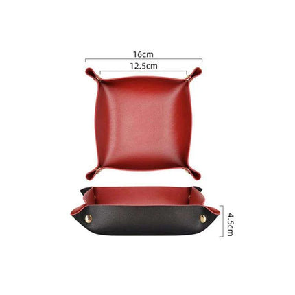 Elegant Leather Catchall Tray for Jewelry and Daily Essentials - Chic Storage Solution - Très Elite