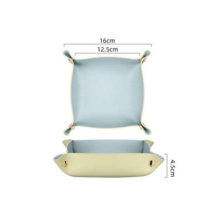 Elegant Leather Catchall Tray for Jewelry and Daily Essentials - Chic Storage Solution - Très Elite